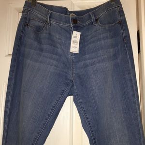 Light wash denim jeans